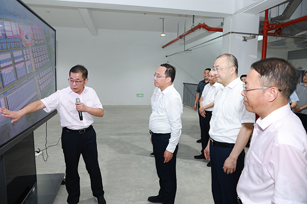 2024年7月23日，淮安市市长顾坤调研今世缘南厂区技改项目建设
